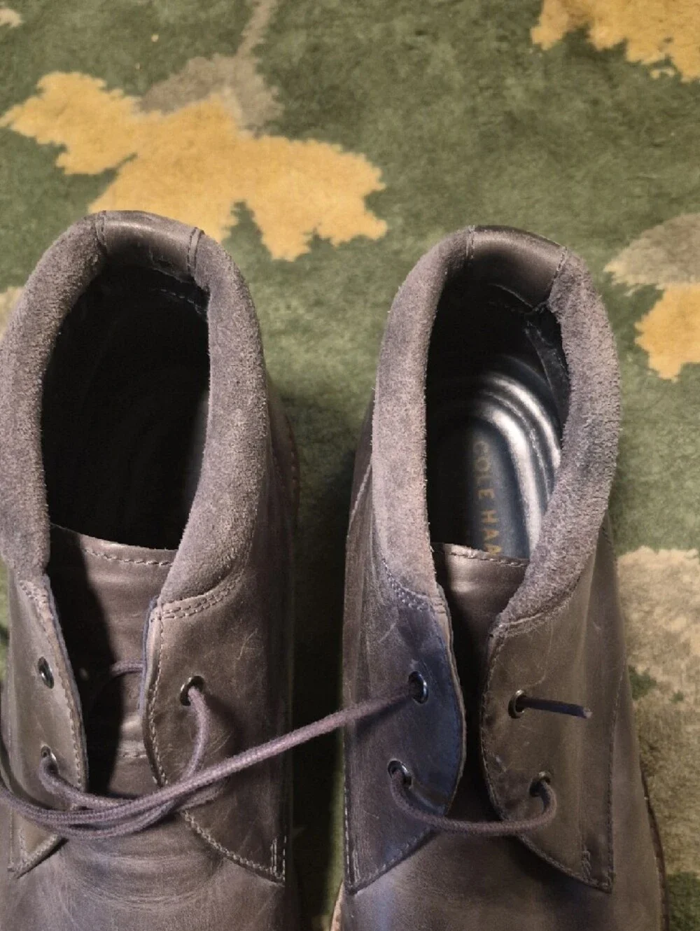 Cole Haan Men's Gray Leather Chukka Boots